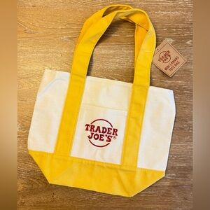 Trader Joe‘s Mini Canvas Tote - Yellow